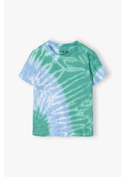 Koszulka dla chłopca z bawełny tie-dye ze sklepu 5.10.15 w kategorii T-shirty chłopięce - zdjęcie 170431271