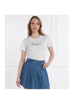 Pepe Jeans London T-shirt LORETTE | Regular Fit ze sklepu Gomez Fashion Store w kategorii Bluzki damskie - zdjęcie 170431522