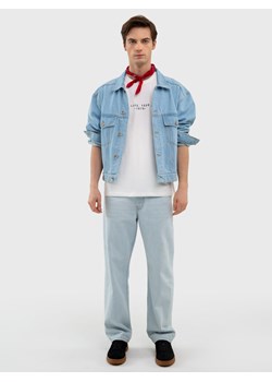 Koszulka męska z nadrukiem biała Oliver 100 ze sklepu Big Star w kategorii T-shirty męskie - zdjęcie 170432384