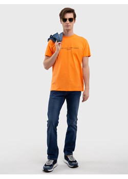Koszulka męska z nadrukiem pomaraŅczowa Oliver 701 ze sklepu Big Star w kategorii T-shirty męskie - zdjęcie 170432390
