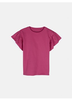 GATE Klasyczny bawełniany t-shirt z marszczeniami 34 ze sklepu gateshop w kategorii Bluzki damskie - zdjęcie 170436030