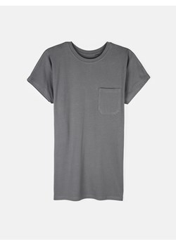 GATE T-shirt basic z bawełny, z kieszenią z przodu 34 ze sklepu gateshop w kategorii Bluzki damskie - zdjęcie 170436094