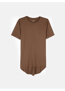 GATE Klasyczny długi t-shirt z bawełny 34 ze sklepu gateshop w kategorii Bluzki damskie - zdjęcie 170436132