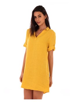 Lin Passion Lniana sukienka w kolorze żółtym ze sklepu Limango Polska w kategorii Sukienki - zdjęcie 170437223