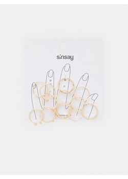 Sinsay - Pierścionki 12 pack - srebrny ze sklepu Sinsay w kategorii Pierścionki - zdjęcie 170438950