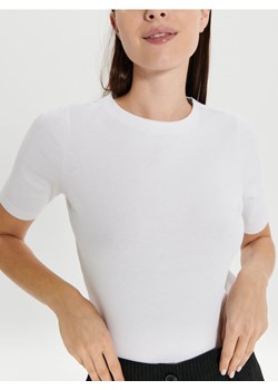 Sinsay - Koszulka w prążki - biały ze sklepu Sinsay w kategorii Bluzki damskie - zdjęcie 170438961