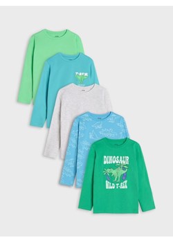 Sinsay - Koszulki 5 pack - zielony ze sklepu Sinsay w kategorii T-shirty chłopięce - zdjęcie 170439011