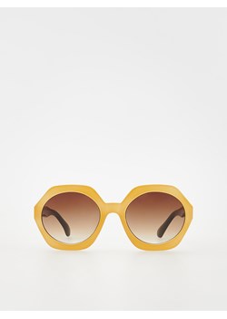 Reserved - Okulary przeciwsłoneczne - musztardowy ze sklepu Reserved w kategorii Okulary przeciwsłoneczne damskie - zdjęcie 170439550