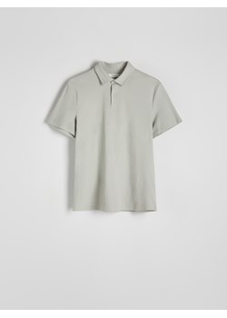 Reserved - Koszulka polo regular fit - jasnoszary ze sklepu Reserved w kategorii T-shirty męskie - zdjęcie 170439591
