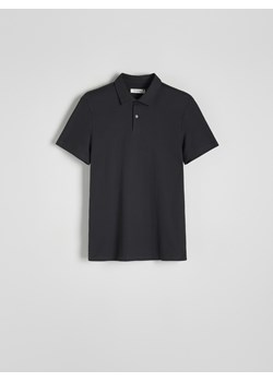 Reserved - Koszulka polo regular fit - ciemnoszary ze sklepu Reserved w kategorii T-shirty męskie - zdjęcie 170439593