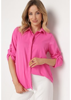 Różowa Koszula Klasyczna na Guziki Isperria ze sklepu Born2be Odzież w kategorii Koszule damskie - zdjęcie 170441264
