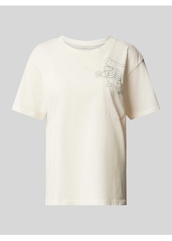 T-shirt z wyhaftowanym motywem ze sklepu Peek&Cloppenburg  w kategorii Bluzki damskie - zdjęcie 170442043