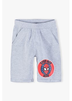 Bawełniane bermudy , Spiderman - szare ze sklepu 5.10.15 w kategorii Spodenki chłopięce - zdjęcie 170442650