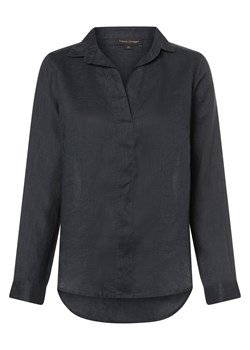 Franco Callegari Damska bluzka lniana Kobiety len indygo jednolity ze sklepu vangraaf w kategorii Bluzki damskie - zdjęcie 170442850
