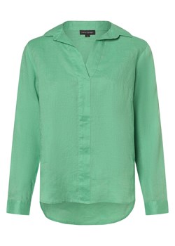 Franco Callegari Damska bluzka lniana Kobiety len zielony jednolity ze sklepu vangraaf w kategorii Bluzki damskie - zdjęcie 170442851