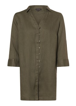 Franco Callegari Damska bluzka lniana Kobiety len khaki jednolity ze sklepu vangraaf w kategorii Bluzki damskie - zdjęcie 170442854