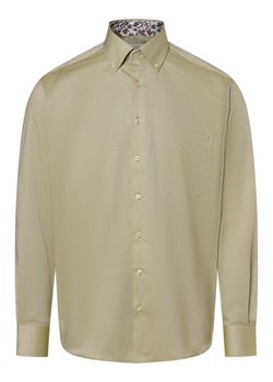 Eterna Comfort Fit Koszula męska - non-iron Mężczyźni Comfort Fit Bawełna groszkowy jednolity ze sklepu vangraaf w kategorii Koszule męskie - zdjęcie 170442881