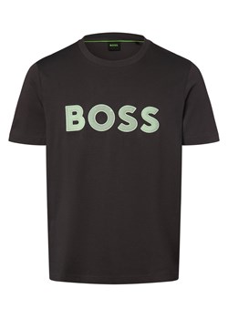 BOSS Green Koszulka męska - Tee 1 Mężczyźni Bawełna antracytowy nadruk ze sklepu vangraaf w kategorii T-shirty męskie - zdjęcie 170442882