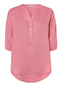 Marie Lund Lniana bluzka damska - Bella Kobiety len różowy jednolity ze sklepu vangraaf w kategorii Bluzki damskie - zdjęcie 170442894