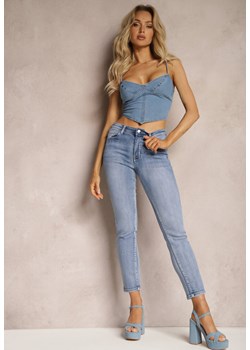 Niebieskie Jeansy Skinny Podkreślające Nogi Alerava ze sklepu Renee odzież w kategorii Jeansy damskie - zdjęcie 170444400
