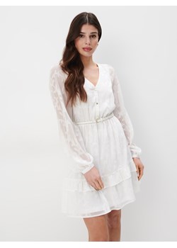 Mohito - Biała sukienka mini z falbanami - biały ze sklepu Mohito w kategorii Sukienki - zdjęcie 170447012