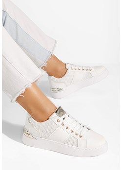 Białe sneakersy damskie Benita ze sklepu Zapatos w kategorii Buty sportowe damskie - zdjęcie 170447650