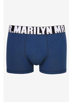 Marilyn bokserki męskie niebieskie Letters Boxer, Kolor niebieski, Rozmiar M, Marilyn ze sklepu Intymna w kategorii Majtki męskie - zdjęcie 170450852
