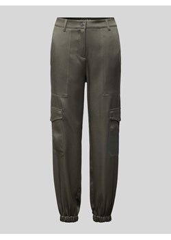 Spodnie cargo o kroju slim fit z ozdobnymi szwami model ‘KARO’ ze sklepu Peek&Cloppenburg  w kategorii Spodnie damskie - zdjęcie 170451104