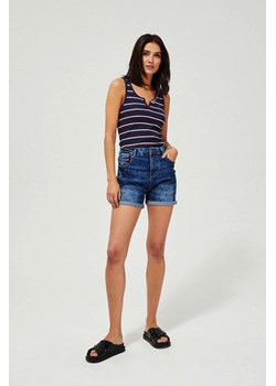 Szorty jeansowe extra high waist ze sklepu Moodo.pl w kategorii Szorty - zdjęcie 170453302