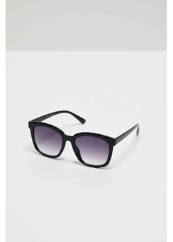 Okulary przeciwsłoneczne z zaokrąglonymi oprawkami czarne ze sklepu Moodo.pl w kategorii Okulary przeciwsłoneczne damskie - zdjęcie 170455484