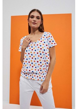 T-shirt w kolorowe kropki ze sklepu Moodo.pl w kategorii Bluzki damskie - zdjęcie 170456173