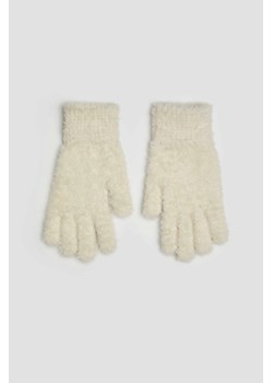 Futrzane rękawiczki piaskowe ze sklepu Moodo.pl w kategorii Rękawiczki damskie - zdjęcie 170457234