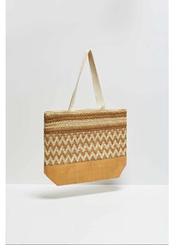 Pleciona torba beżowa ze sklepu Moodo.pl w kategorii Torby letnie - zdjęcie 170457520