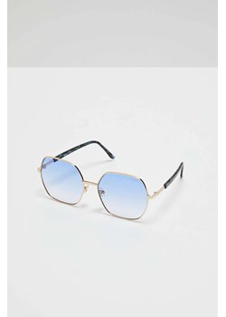Okulary przeciwsłoneczne z metalowymi oprawkami niebieskie ze sklepu Moodo.pl w kategorii Okulary przeciwsłoneczne damskie - zdjęcie 170457590