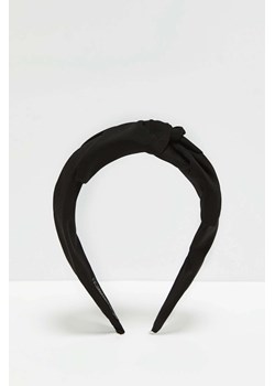 Materiałowa opaska na włosy czarna ze sklepu Moodo.pl w kategorii Opaski do włosów - zdjęcie 170458262