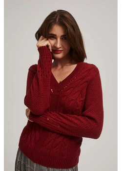 Sweter z ażurowymi rękawami ze sklepu Moodo.pl w kategorii Swetry damskie - zdjęcie 170460741