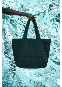 Pikowana torba materiałowa czarna ze sklepu Moodo.pl w kategorii Torby materiałowe - zdjęcie 170464794