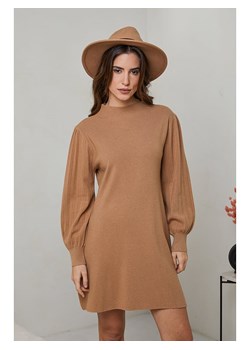 Soft Cashmere Sukienka dzianinowa w kolorze karmelowym ze sklepu Limango Polska w kategorii Sukienki - zdjęcie 170467011