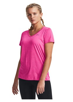 Under Armour Koszulka sportowa &quot;Tech&quot; w kolorze różowym ze sklepu Limango Polska w kategorii Bluzki damskie - zdjęcie 170467030