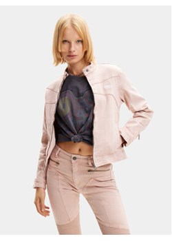 Desigual Kurtka jeansowa California 24SWED49 Różowy Regular Fit ze sklepu MODIVO w kategorii Kurtki damskie - zdjęcie 170467851