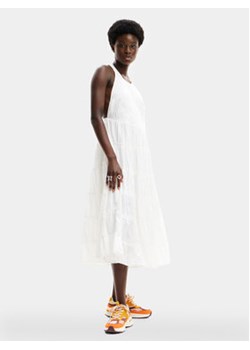 Desigual Sukienka letnia MONSIEUR CHRISTIAN LACROIX Romantic 24SWVW78 Biały Regular Fit ze sklepu MODIVO w kategorii Sukienki - zdjęcie 170468003