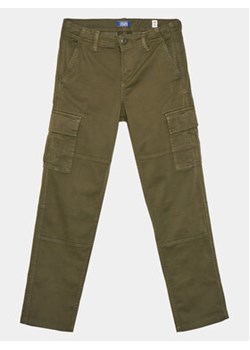 Jack&Jones Junior Spodnie materiałowe Harlow 12261033 Zielony Loose Fit ze sklepu MODIVO w kategorii Spodnie chłopięce - zdjęcie 170468224