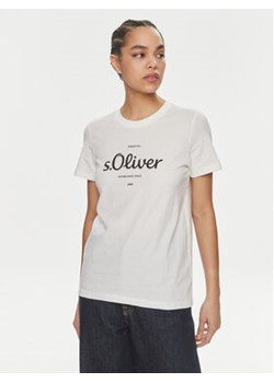 s.Oliver T-Shirt 2136463 Écru Regular Fit ze sklepu MODIVO w kategorii Bluzki damskie - zdjęcie 170468762