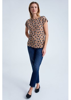 Koszulka damska brązowa ze sklepu 5.10.15 w kategorii Bluzki damskie - zdjęcie 170469650