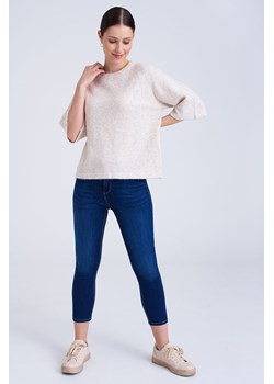 Sweter damski raglan lekki oversize ecru ze sklepu 5.10.15 w kategorii Swetry damskie - zdjęcie 170469670