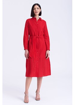 Szmizjerka z openworka czerwona ze sklepu 5.10.15 w kategorii Sukienki - zdjęcie 170469732