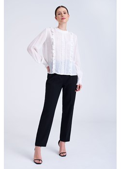 Bluzka damska z długim rękawem biała ze sklepu 5.10.15 w kategorii Bluzki damskie - zdjęcie 170469852