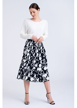 Prinotowana plisowana spódnica midi ze sklepu 5.10.15 w kategorii Spódnice - zdjęcie 170469901