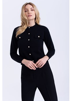 Sweter damski rozpinany chanelka czarny ze sklepu 5.10.15 w kategorii Swetry damskie - zdjęcie 170469903