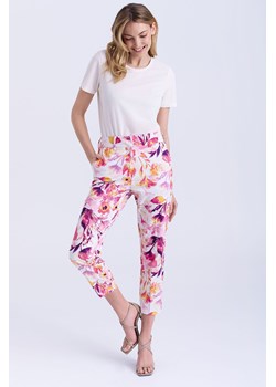 Eleganckie spodnie damskie z nadrukiem ze sklepu 5.10.15 w kategorii Spodnie damskie - zdjęcie 170470041